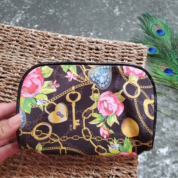 Betsey Johnson Floral Cosmetic Bag - Picture 3 of 8